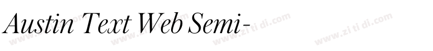 Austin Text Web Semi字体转换